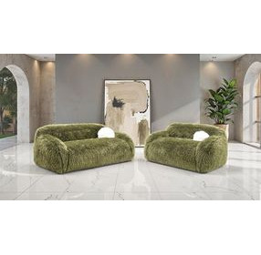 Darwen Green Living Room Set with Pillow