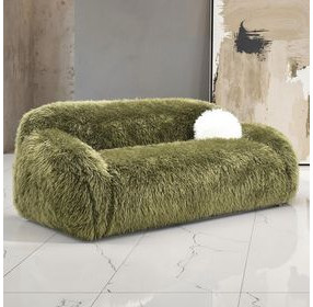 Darwen Green 84" Sofa with Pillow