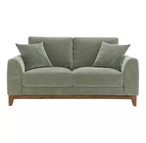 Watton Olive Green 65" Loveseat with Pillows