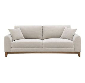 Watton Light Gray 84" Sofa with Pillows