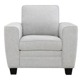 Enea Light Gray Upholstered Lounge Chair