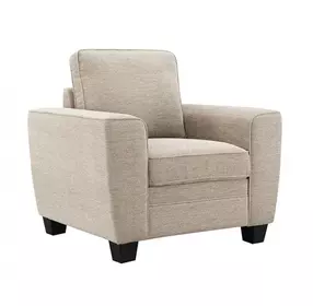 Enea Taupe Upholstered Lounge Chair