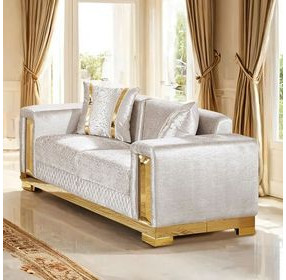 Valdosta Beige 68" Loveseat with Pillows