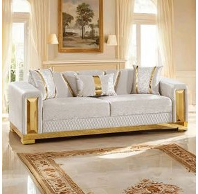 Valdosta Beige 92" Sofa with Pillows
