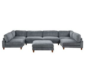 Dagenham Gray 178" Modular Sectional