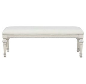 Stella Mia Creamy White Accent Bench