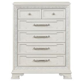 Stella Mia Creamy White 6 Drawer Chest