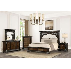 Promenade Espresso Upholstered Panel Bedroom Set