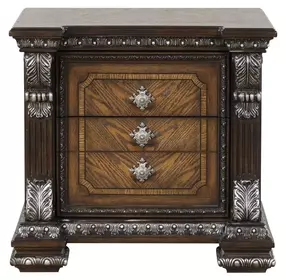Promenade Espresso 3 Drawer Nightstand with USB Charging