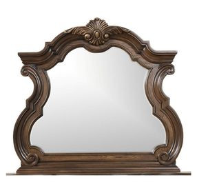 Leovanni Dark Brown Dresser Mirror