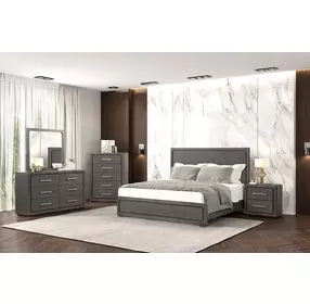 Crowthorne Warm Gray Panel Bedroom Set