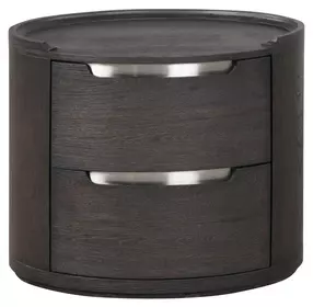 Osterley Black 2 Drawer Nightstand