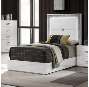 Stoholm Youth Platform Bed with LED