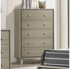 Rainier Gray 5 Drawer Chest