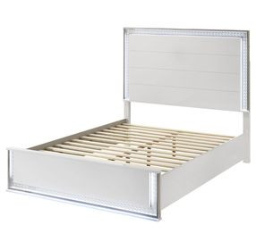 Hazeline Panel Bed with LED