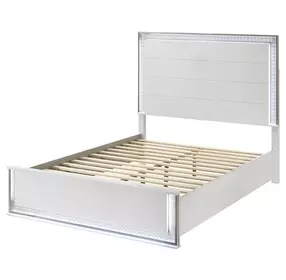 Hazeline Panel Bed with LED