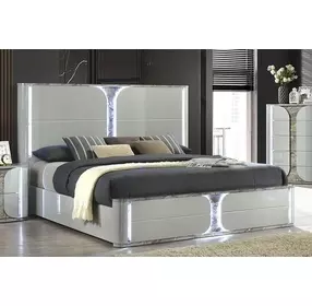 Cleburne Panel Bed with LED