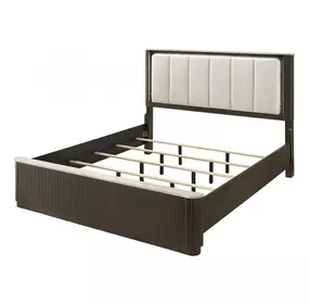 Merthyr Upholstered Panel Bed with LED