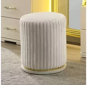 Lucida Beige Vanity Stool