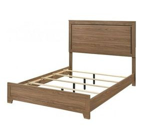 Panelli Walnut King Panel Bed