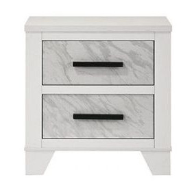 Darlene White 2 Drawer Nightstand