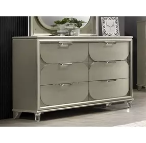 Sheridan Silver 6 Drawer Dresser