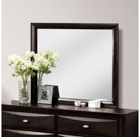 Zosimo Black Rectangular Dresser Mirror