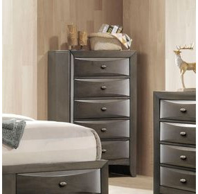 Zosimo Gray 5 Drawer Chest