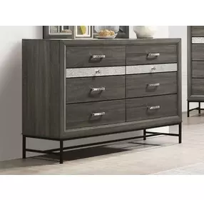 Voleta Gray 8 Drawer Dresser