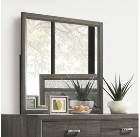 Voleta Gray Rectangular Dresser Mirror