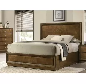 Kirkham Walnut Queen Panel Bed