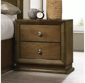 Kirkham Walnut 2 Drawer Nightstand