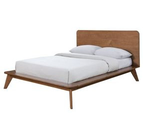 Stathelle Walnut Full Platform Bed