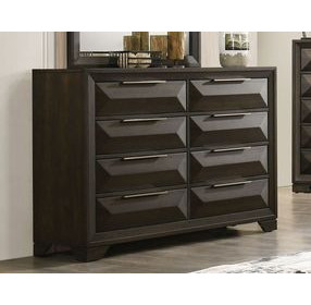 Hexham Espresso 8 Drawer Dresser
