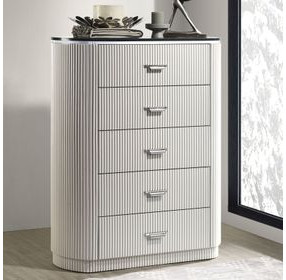 Aldgate Light Gray 5 Drawer Chest