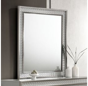 Cassiopeia Metallic Gray Rectangular Dresser Mirror