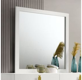 Basildon White Square Dresser Mirror