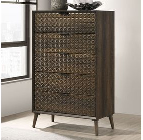 Chalfont Dark Brown 5 Drawer Chest