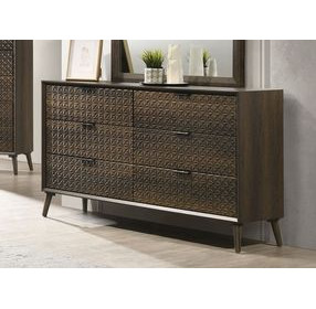 Chalfont Dark Brown 6 Drawer Dresser