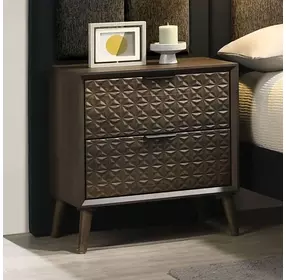 Chalfont Dark Brown 2 Drawer Nightstand