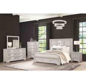 Argenthart Light Gray Panel Bedroom Set