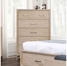 Sandnes Light Oak 5 Drawer Chest