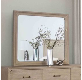 Sandnes Light Oak Rectangular Dresser Mirror