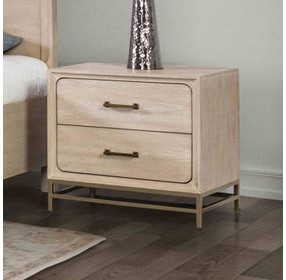 Sandnes Light Oak 2 Drawer Nightstand