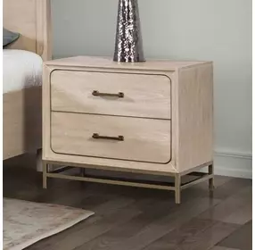 Sandnes Light Oak 2 Drawer Nightstand