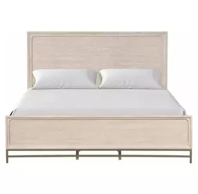 Sandnes Light Oak Queen Panel Bed