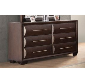 Hinwitz Espresso 6 Drawer Dresser