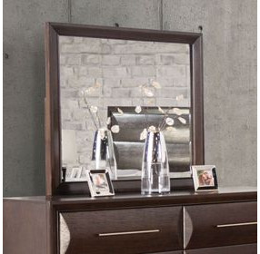 Hinwitz Espresso Rectangular Dresser Mirror