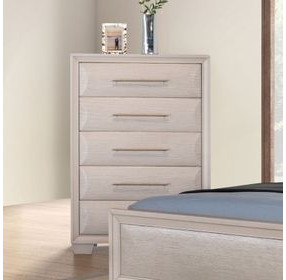 Hinwitz White Oak 5 Drawer Chest