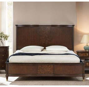Westerham Dark Cherry King Panel Bed with LED